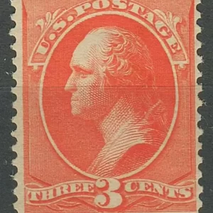 USA year 1887 3c stamp Bank note issue - Washington