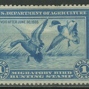 USA year 1934 Duck $1 ☀ Scott# RW1 MH stamp