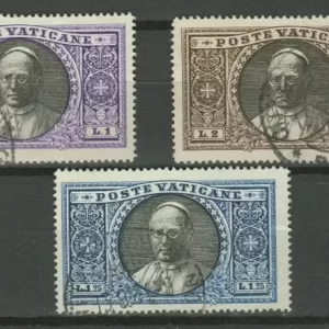 Vatican stamps year 1933 Pope Pius XI Used lot