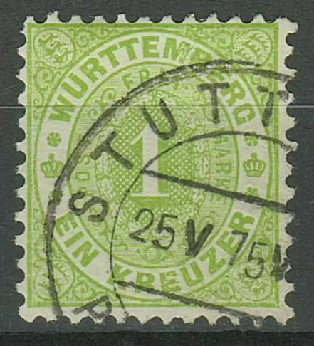 Württemberg stamp year 1874 Mi.43 ☀ Used