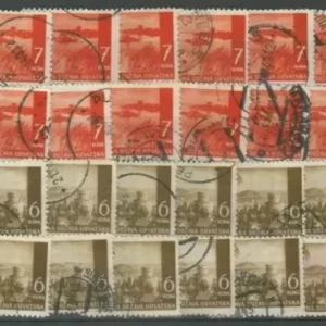 WWII – Croatia NDH year 1941 used stamps collection