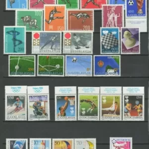 Yugoslavia 1950/1990 Sport – Olympics, Soccer, Athletics postage stamps