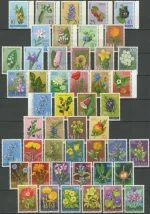 Yugoslavia 1961 1985 Flora Flowers postage stamps lot