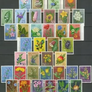 Yugoslavia 1961 1985 Flora Flowers postage stamps lot