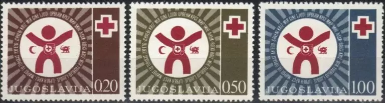 Yugoslavia year 1977 Red Cross stamps