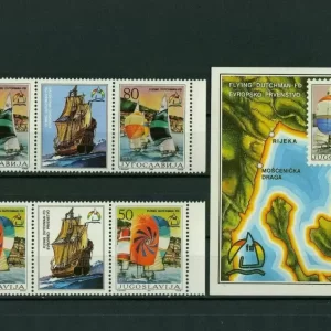 Yugoslavia 1985 stamps Flying Dutchman Complete set MNH**