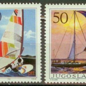 Yugoslavia 1985 stamps set Sports tourism sailing