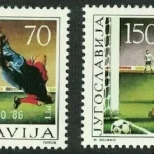 Yugoslavia 1986 stamps - Football World Cup Mexico MNH**