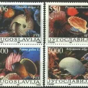 yugoslavia-1988-stamps-sea-life