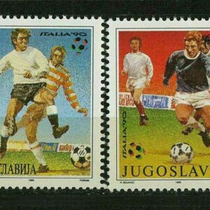 Yugoslavia 1990 stamps – Football World cup Italia