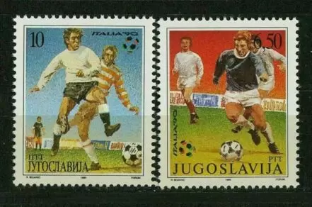 Yugoslavia 1990 stamps – Football World cup Italia