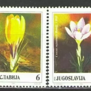 Yugoslavia year 1991 Flowers set – MNH stamps