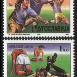 Yugoslavia year 1994 stamps - Football World cup USA full set