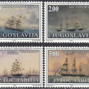 Yugoslavia year 1998 Art - Painting / Ships Wessels MNH **stamps