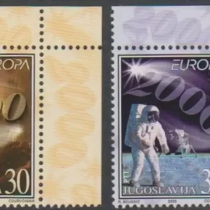 Yugoslavia year 2000 stamps - Europa CEPT - Space full set