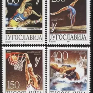 Yugoslavia stamps year 1987 - Universiade in Zagreb games set - MNH**