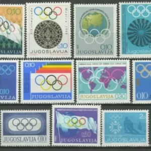 Yugoslavia year 1970/85 stamps Olympic Games Charity Issues