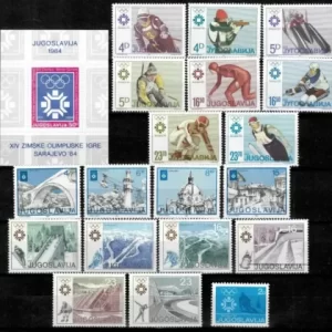 Yugoslavia year 1984 stamps / Winter Olympic Games Sarajevo