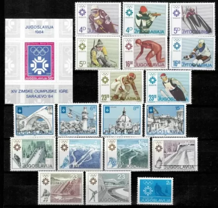 Yugoslavia year 1984 stamps / Winter Olympic Games Sarajevo