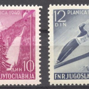 Yugoslavia stamps year 1949 – Ski jumping Planica