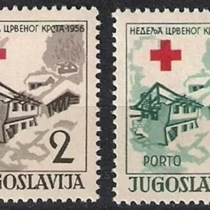 Yugoslavia year 1956 Red Cross stamps - MNH New / Unused