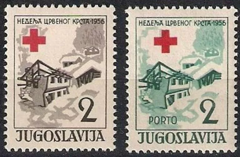 Yugoslavia year 1956 Red Cross stamps - MNH New / Unused