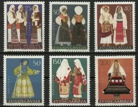 Yugoslavia year 1964 stamps - National village costumes / MNH**set