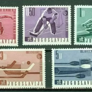 Yugoslavia year 1966 - International sports competitions postage stamps