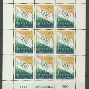 Yugoslavia year 1970 stamps – Olympic Games – Charity