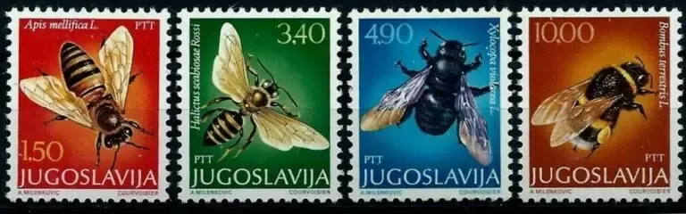 Yugoslavia year 1978 stamps - Bees