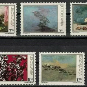 Yugoslavia year 1981 stamps – Arts Paintings set