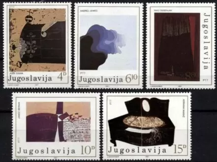 Yugoslavia year 1982 Art - Paintings MNH** full set