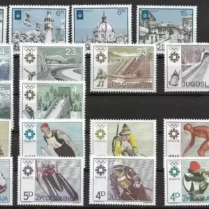 Yugoslavia year 1984 Winter Olympic Games Sarajevo set MNH stamps