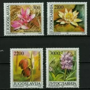 Yugoslavia year 1989 stamps - Flora / Flowers Complete set ☀ MNH **