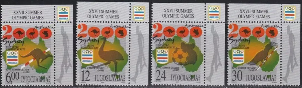 Yugoslavia year 1998 stamps – Summer Olympic Games Sydney