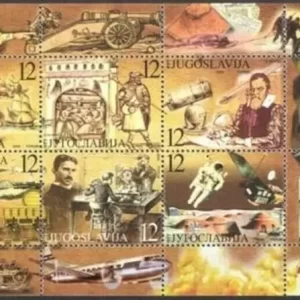 Yugoslavia year 1999 stamp Meeting millennium - Ships Planes, Nikola Tesla MNH (**)