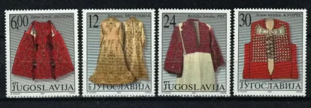 Yugoslavia year 2000 stamps 19th Century National Costumes full set