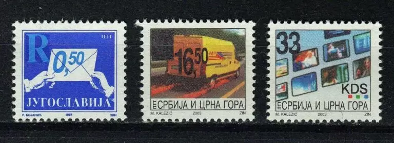 Yugoslavia year 2005 stamps Communication Transportation MNH **