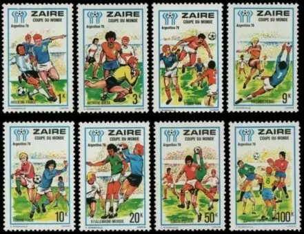 Zaire year 1978 Soccer - World Cup Argentina ☀ MNH**stamps