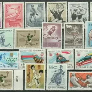 Austria 1950 1970 Sport Lot postage stamps