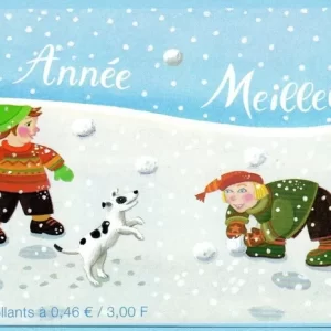 Booklet Stamps France New Self-adhesive “Bonne Année, Meilleurs Voeux”