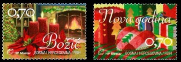 Bosnia HP Mostar stamps year 2009 Christmas