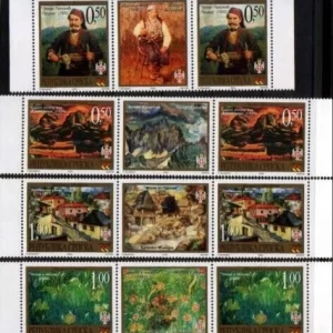 Bosnia – Srpska 2002 Art – Paintings middle row