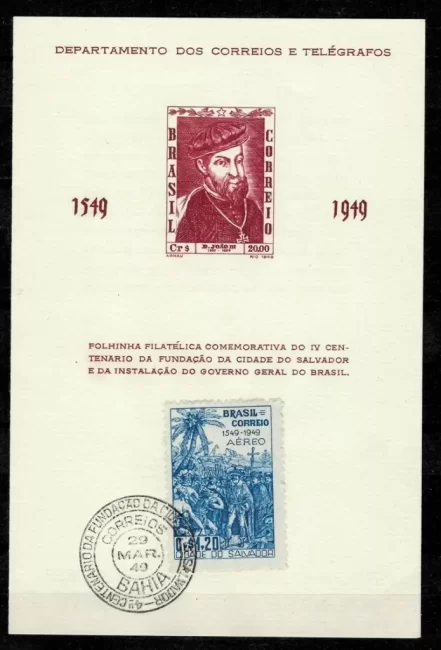 Brazil 1949 Presentation sheet