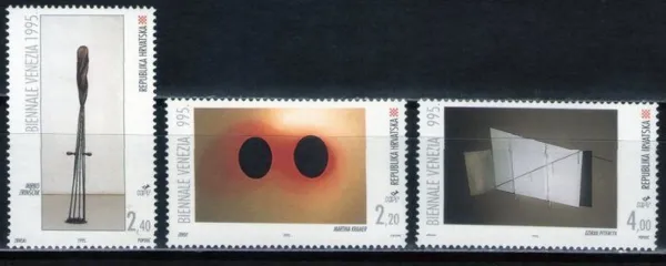 Croatia postage stamps year 1995 Venice Biennial - Croatian Artists