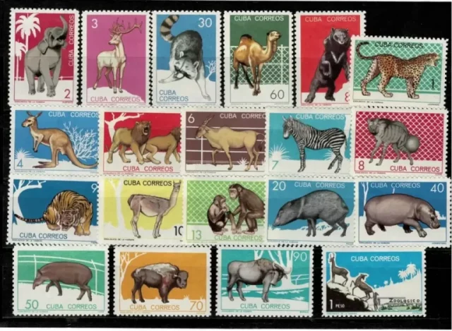 Cuba 1964 Fauna - ZOO animals Mint never hinged full set