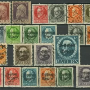 German States Bavaria 1919/20 Used lot