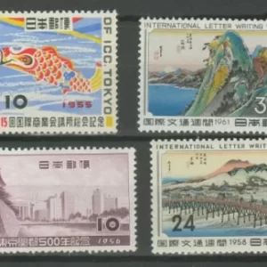 Japan 1956/60 Lot – Architecture fish nature