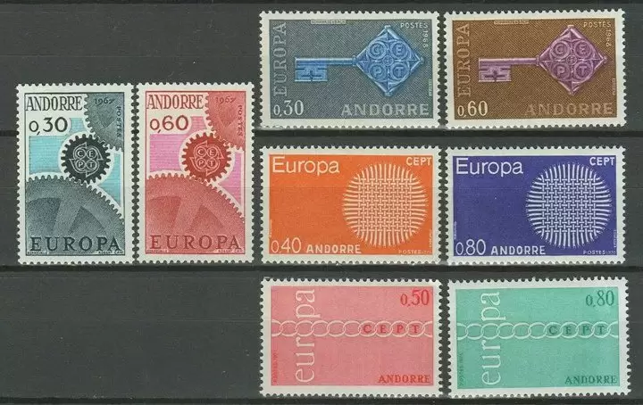 Andorra 1967/1980 Europa CEPT