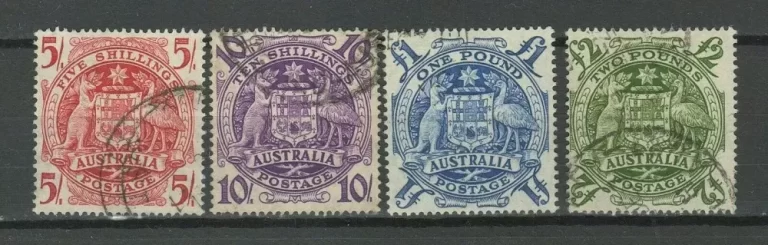 Australia year 1948/54 stamps Coat of arms full set Used